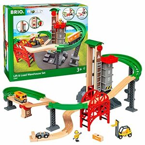 BRIO (ブリオ) WORLD ウェアハウスレールセット 対象年齢 3歳~ (電車 おもちゃ 木製 レール) 3388