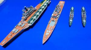 ドラゴン ピットロード アオシマ 1/700 ソビエト海軍 キエフ級 空母、キーロフ級 ミサイル巡洋艦、クリヴァク級 ミサイル駆逐艦 完成品