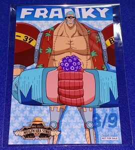 即決 ONEPIECE ワンピース 麦わらストア 限定 バースデーセレブレーション 2017 フェア 特典 非売品 バースデーブロマイド フランキー