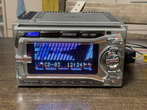 美品□ケンウッド製2DIN CD/MDデッキ DPX-6200M 動作確認済 スバルコネクタ