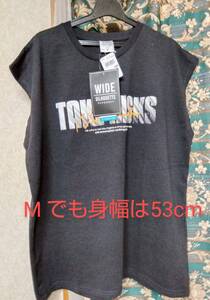 ワイルドシルエット余裕の着心地☆未使用☆UVカット！吸水速乾Tシャツ　定価1000円ちょい^^ Mでも大きめ！ユニセックス！ロゴ素敵！