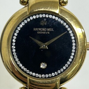 G238-I57-3026 ◎ RAYMOND WEIL レイモンドウェル GENEVE ジュネーブ クオーツ レディース 腕時計 ゴールドカラー ケース付き