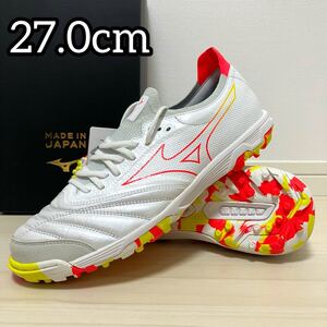 ★日本未発売★ MIZUNO ミズノ モレリアネオ サラ ベータ ジャパン TF 27.0cm 白 赤 黄/ サッカースパイク MORELIA NEO SALA β JAPAN TF