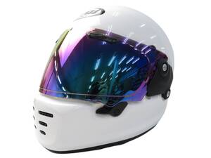 【格安】1,000円～ Arai アライ RAPIDE NEO ラパイドネオ フルフェイスヘルメット ホワイト系 サイズ55-56 PSCマーク無し バイク [M6144] 