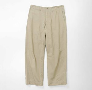 visvim ◆ CHINO PANTS HW ボタンフライ チノパンツ ベージュ 3 ストレート コットンツイル ビズビム ◆YX15