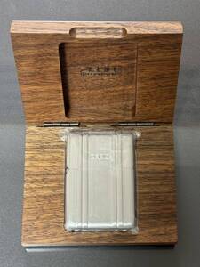 zippo ZERO HALLIBURTON ゼロハリバートン フルメタルジャケット 2004年製 silver シルバー 特殊加工品 デットストック 専用木箱 保証書