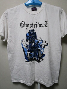 IGNITION 45 GHOSTRIDER Z プリントＴシャツ・Ｌ（イグニッション45ゴーストライダーバイカーKRAFTYスカルフライトウエストライド）