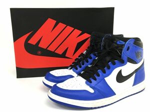 K11-798-0630-149▲【中古】NIKE AIR JORDAN 1 RETRO HIGH OG Game Royal 555088-403 ナイキ エアジョーダン1 レトロ ハイ OG 29.0cm