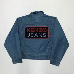 ★ KENZO JEANS ケンゾー ジーンズ 背面ロゴ デニムジャケット ジージャン M