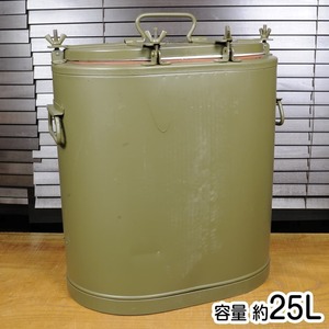 チェコ軍放出品 ミリタリーフードコンテナ 保温ボックス 約25L スチール製 サーモコンテナ 調理用具 軍払い下げ キャンプ用品