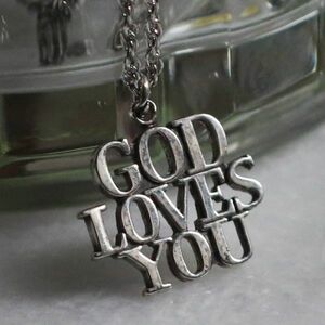 品番ACS-23-020◆アンティークジュエリー｜ヴィンテージTIFFANYティファニーGOD LOVES YOUチャームネックレス・チャリティ STERLING SILVER