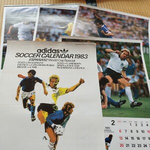 グランプリスポーツ　カレンダー　1982 スペイン　ワールドカップ　サッカー　切り取られています。細かい事は無しで　ヴィンテージ