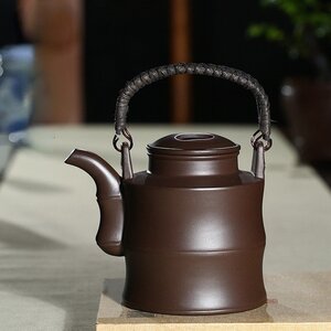 紫砂壺 中国茶器 極上品 本物 古美術品 煎茶器 朱泥急須 宜興産 茶壷 陶器 代物カンフーティー 手彫り 茶道 中国古玩 プレゼント