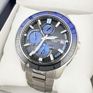 美品 CASIO OCEANUS カシオ オシアナス マンタ OCW-S4000C-1AJF 1500本限定モデル 江戸切子 電波 ソーラー メンズ 腕時計