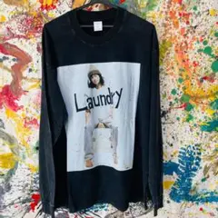 窪塚洋介 ランドリー メンズ ロンT 長袖 秋 冬 ケミカルウォッシュ L XL