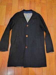 visvim MIES COAT(COTTON/WOOL)ブラック/size2/brigadier folk virgil hakama jumbo iris 101 fbt thorson skagway