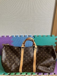 1円 Louis Vuitton ルイ ヴィトン LV キーポル ほぼ未使用品 ボストン 旅行 トラベル バッグ 鞄 カバン モノグラム 現状品 保管品 