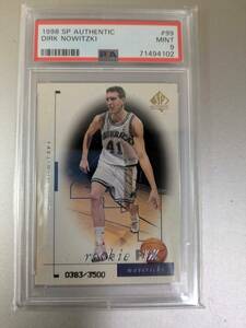 1998-99 NBA UD Upper Deck SP Authentic Dirk Nowitzki ダーク ノヴィツキー ルーキー RC Mavs MVP HOF 限定 PSA 9