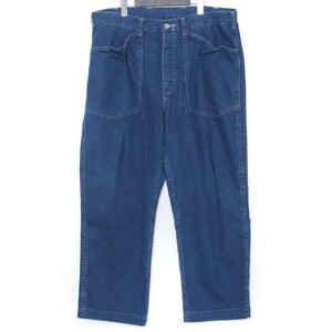 TENDERLOIN 21SS DENIM TROUSERS PNT WASH Lサイズ インディゴ テンダーロイン ストレート デニムパンツ