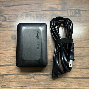 RAVPower USB充電器 [USB-A 6ポート/60W/折り畳み式プラグ/急速充電] AC アダプター コンセント iPhone/iPad/Android PC028 ブラック