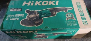 □HiKOKI　電子ディスクグラインダ　G 18BYE　ディスク180mm　2023年製　/未使用保管品