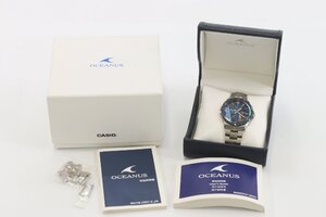 CASIO カシオ OCEANUS オシアナス マンタ 15周年 OCW-S5000 電波ソーラー チタン メンズ 腕時計 箱有 稼働品 4459-HA