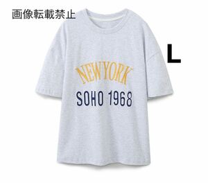 vintage ヴィンテージ レトロ ロゴ 半袖 Tシャツ トップス Lサイズ レディース★ZARA 好きな方に★2024 S/S 春新作 新品未使用★