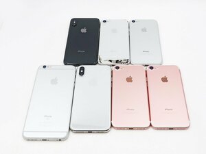 ◇ジャンク【docomo、SoftBank/Apple】iPhone X、iPhone 8、iPhone 7、iPhone 6s Plus まとめ 7台セット スマートフォン
