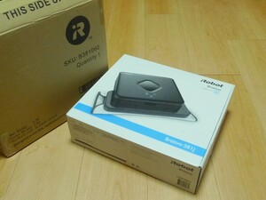 新品 未使用 iRobot Braava 381j 床拭きロボット掃除機 ブラーバ381j ブラック 黒 検(本体 充電器 充電台 ACアダプター