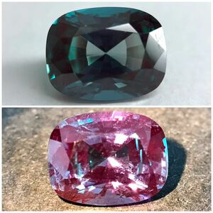 カラーチェンジ効果!!(アレキサンドライト2.564ct)s◎ 約9.0×7.0mmルース 裸石 宝石 ジュエリー alexandrite jewelry EA2/EA5 i