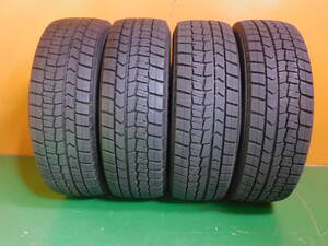 185/60R15 DUNLOP アクア、フィット、スイフト 製造年2022 4本 バリ溝★A075