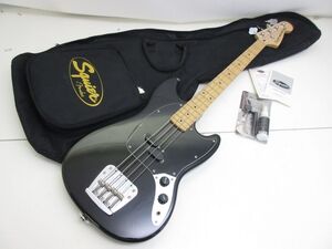 R046-N37-2604 Squier by Fender スクワイヤー MUSTANG BASS エレキベース ブラック CS11119252 現状品1