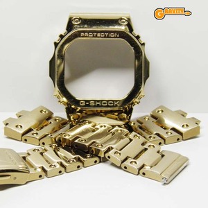 GMW-B5000TFG-9JR フルメタルゴールド ベゼル バンド(ベルト ) カシオ純正 CASIO(カシオ)G-SHOCK(ジーショック) Gショック【中古】