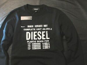 本物正規◆DIESEL ディーゼル◆トレーナー GIR/黒■M■新品■綿100％