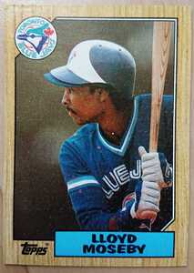 ★来日外国人 モスビー 巨人 読売 ジャイアンツ LLOYD MOSEBY TOPPS 1987 #210 メジャーリーグ MLB 大リーグ BLUE JAYS ブルージェイズ