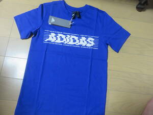 adidas ジュニア 半袖シャツ 130㌢ BL 新品 ☆決算セール☆.