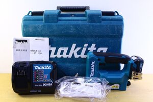 ●makita/マキタ ST113D 充電式タッカ 釘打機 くぎ打ち機 コードレス バッテリー 付属品付き 建築 大工【10988998】