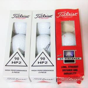 ★タイトリスト Titleist★HP2 90 ＆ DT DISTANCE ゴルフボール ２スリーブ 6球＋2球 合計８球★送料４１0円～