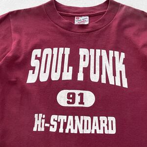 激レア 90s Hi-STANDARD 当時モノ SOUL PUNK Tシャツ S USA製 バンT ハイスタンダード