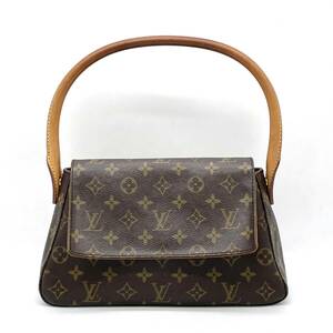 1円 良品 LOUIS VUITTON ルイヴィトン モノグラム ミニルーピング ショルダーバッグ 肩掛け M51147