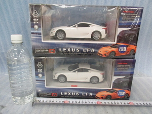 K1な4383 トップエース ラジコンカー TOYOTA トヨタ レクサスLFA 1/24 LEXUS LFA ホワイト 2点セット フルファンクション 車 玩具