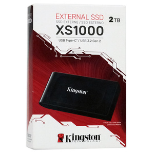 Kingston製 外付け SSD XS1000 SXS1000/2000G オールブラック [管理:1000029431]