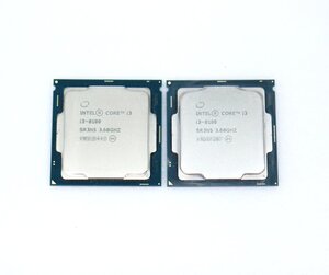 ◇【2個セット】Intel Core i3-8100 FCLGA1151ソケット対応 4コア4スレッド 3.60GHz SR3N5 65W 動作確認済