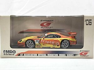 エブロ　1/43　スーパー GT 500 No.66 triple a SARD スープラGT ’06 オレンジ/イエロー　809　ミニカー　同梱OK　1円スタート★S