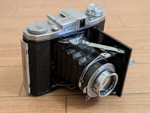 乙]OKAKO WALTAX　Bio-Kolex Anastigmat 7.5cm F3.5/岡田光学精機 蛇腹カメラ ケース付