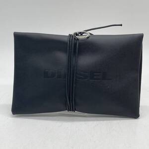 KO996●DIESEL ディーゼル ラッピングバッグ フェイクレザー ブラック ギフト用袋