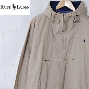 ポロラルフローレン Polo Ralph Lauren■ハーフジップパーカー　プルオーバー　コットンジャケット■M■ベージュ ※NK4n12287