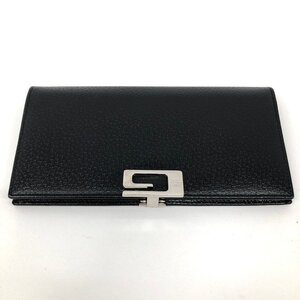 GUCCI グッチ 長財布 035・2067・2098 レザー Gマーク 箱付き【DAARB023】