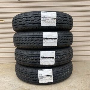 最短当日発送2024年日本製 本州法人宛4本/13600円～ ◆ブリヂストン　K370 145/80R12 80/78N【145R12 6PR】軽バン　軽トラ