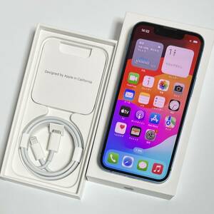 SIMフリー iPhone 13 mini ブルー 128GB MLJH3J/A バッテリー最大容量87% アクティベーションロック解除済